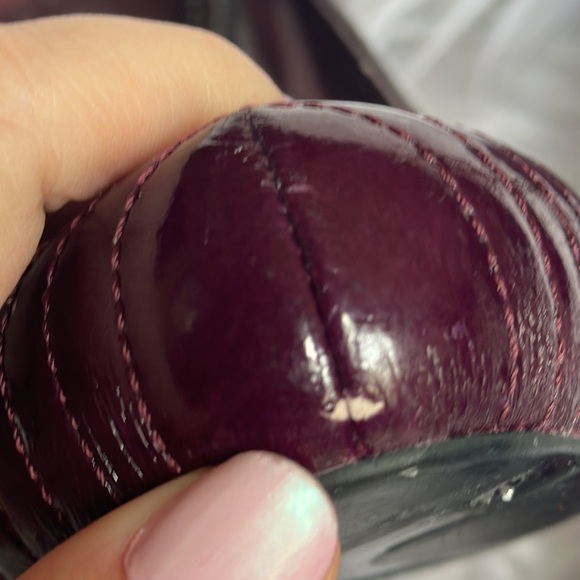 BCB GIRLS Maroon Patent Quilted design 5” Heels SZ. 10B/40 - Picture 6 of 12